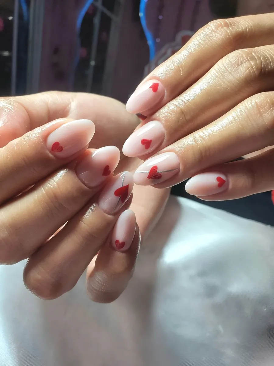 Corazones rojos